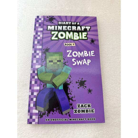 4 Book Set of Diary of a Minecraft Zombie Books by Zack Zombie Paperback - Picture 6 of 9